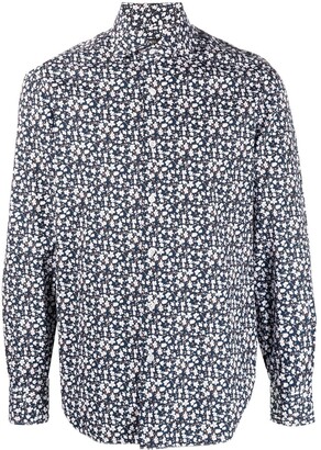 Barba Floral-Print Long-Sleeve Shirt