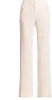 Thumbnail for your product : Halston Straight-Fit Pleat Detail Crepe Suiting Pants
