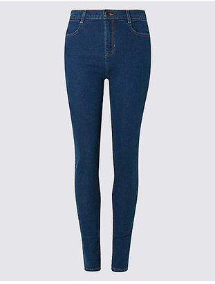M&S Collection Mid Rise Skinny Leg Jeans