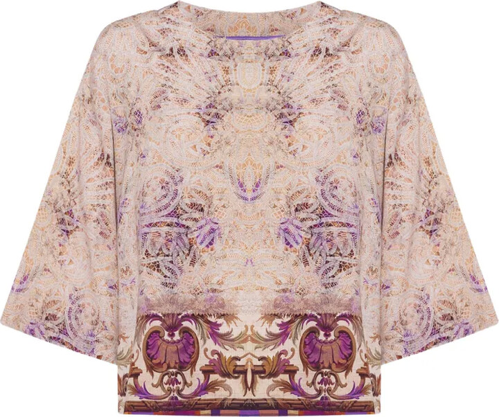 Pierre Louis Mascia Adanastr paisley-print T-shirt