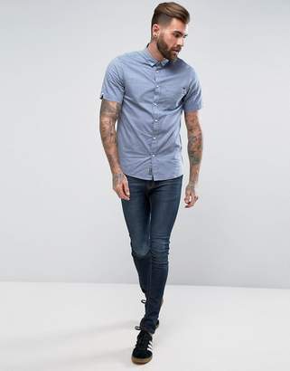 Tokyo Laundry Oxford Twill Shirt with Short Sleeves