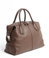 Thumbnail for your product : Tod's brown calfskin 'D-Styling' medium tote