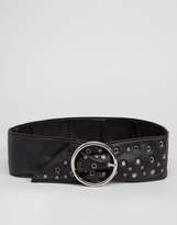 Thumbnail for your product : ASOS Eyelet And Stud Wide Waist Belt