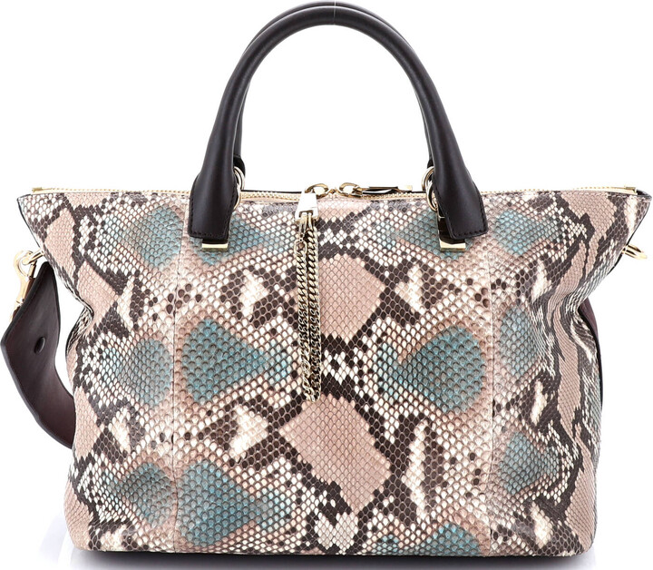 Chloé Baylee Satchel Python Small