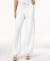Thumbnail for your product : JM Collection Petite Linen-Blend Drawstring Pants, Created for Macy's