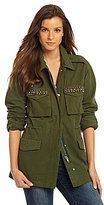 Thumbnail for your product : BB Dakota Tawny Studded Military Jacket