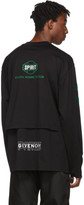 Thumbnail for your product : Givenchy Black Homme Podium Overlay Long Sleeve T-Shirt
