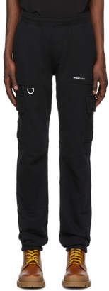 Off-White Black Jersey Logo Cargo Trousers