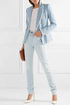 Thumbnail for your product : Balmain Double-breasted Cotton-blend Bouclé-tweed Blazer