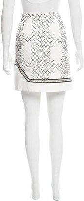 Jonathan Simkhai Embroidered Mini Skirt