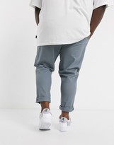 Thumbnail for your product : ASOS DESIGN Plus tapered chinos in washed blue