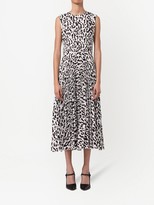 Thumbnail for your product : Jason Wu Collection Leopard-Print Pleated Dress