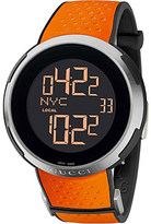 Thumbnail for your product : Gucci YA114104 I XXL steel and rubber digital watch