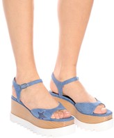 Thumbnail for your product : Stella McCartney Elyse denim platform sandals