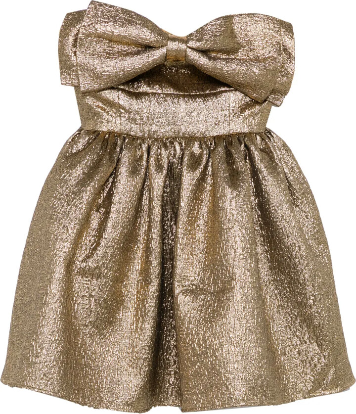 Self-Portrait Metallic Mini Dress