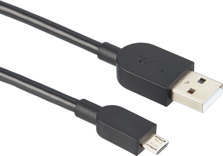 onn. Charging Cable for The PlayStation DualShock 4 Controller, 10', Gray