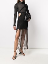 Thumbnail for your product : Antonella Rizza Knitted Fringed Dress