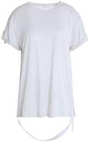 Helmut Lang Strap-Detailed Cotton And Cashmere-Blend T-Shirt