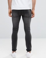 Thumbnail for your product : Cheap Monday Tight Slash Jeans Stretch Base Gray Extreme Rips