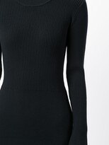 Thumbnail for your product : See by Chloe Ribbed-Knit Ruffle-Hem Dress