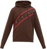 Thumbnail for your product : Fendi Karligraphy Striped Cotton-jersey Sweatshirt - Brown
