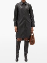 Thumbnail for your product : Stand Studio Remi Faux-leather Shirt Dress - Black