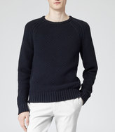 Thumbnail for your product : Carlton TEXTURED CREW NECK JUMPER NAVY