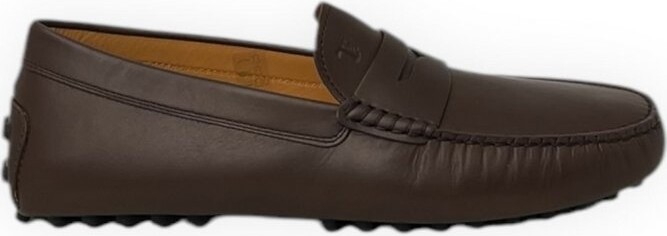 Tod's Logo Embossed Penny Loafers