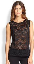 Thumbnail for your product : Cosabella Never Say Never Sheer Lace Tank