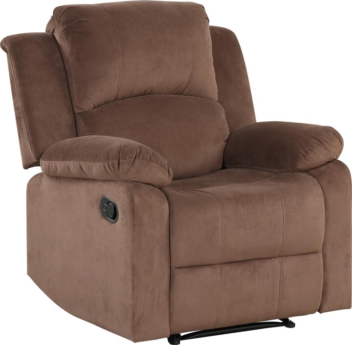 Phoenix Home Overstuffed Manual Chair with Soft Padded Arms and Back