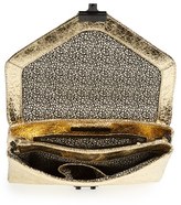 Thumbnail for your product : Loeffler Randall 'Lock' Metallic Leather Clutch