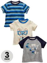 Thumbnail for your product : Ladybird Baby Boys Bear T-shirts (3 Pack)
