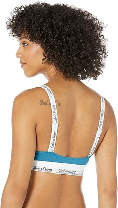 Calvin Klein Women's 1996 Cotton Unlined Triangle Bralette, Neon Hearts  Black at  Women's Clothing store