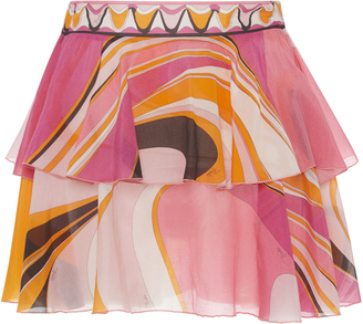 Emilio Pucci Tiered Mini Skirt