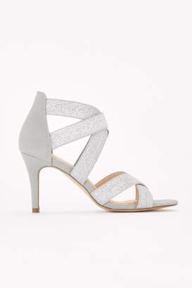Wallis Grey Elastic Strap Sandal