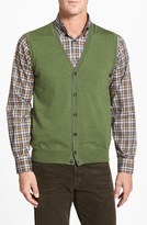 Thumbnail for your product : Robert Talbott Merino Wool Button Front Sweater Vest