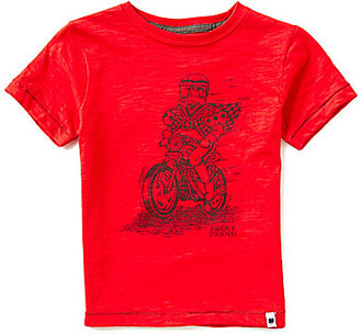Lucky Brand Little Boys 2T-7 King Biker Slub Jersey Short-Sleeve Graphic Tee