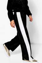 Thumbnail for your product : boohoo Girls Wide Leg Valour Side Stripe Trouser