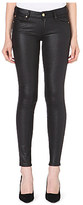 Thumbnail for your product : 7 For All Mankind Skinny mid-rise faux-leather jeans