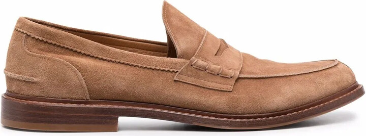 Brunello Cucinelli Suede Penny Loafers