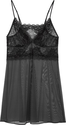 Wacoal Lace Perfection Grey Chemise, Chemise, Charcoal, Slips-On - S