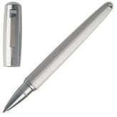 Chrome-plated rollerball pen with 