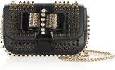 Thumbnail for your product : Christian Louboutin Sweety Charity mini studded leather shoulder bag