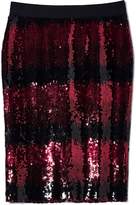 Thumbnail for your product : Vince Camuto Sequin Ombre-striped Skirt