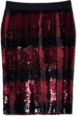 Vince Camuto Sequin Ombre-striped Skirt