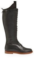 Thumbnail for your product : Maison Martin Margiela 7812 MM6 Maison Martin Margiela Lace-Up Tall Calfskin Leather Boot (Women)