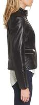 Thumbnail for your product : Vince Camuto Double Zip Leather Moto Jacket
