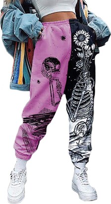 black and red joggers womens