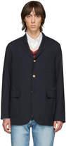 Thumbnail for your product : Beams Navy Combat Wool Blazer