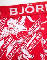 Thumbnail for your product : Bjorn Borg Red Love Printed Trunks